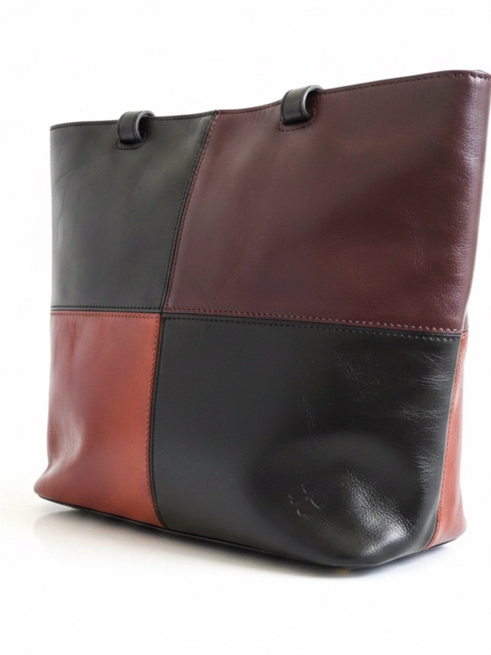 Patricia Nash Braden Colorblock Leather Tote